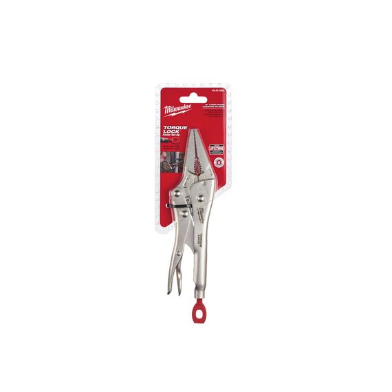 Зажим с удлиненными губками Milwaukee 9˝ TORQUE LOCK™ LONG NOSE - 4932471733, фото, изображение 2 Зажим с удлиненными губками Milwaukee 9˝ TORQUE LOCK™ LONG NOSE - 4932471733, внеший вид, изображение 2