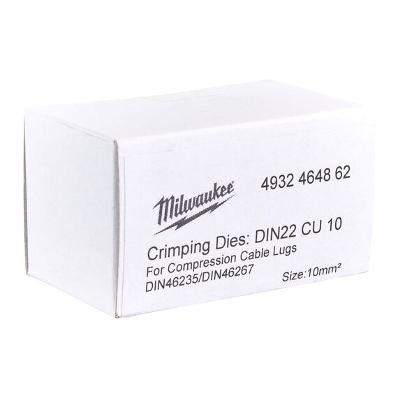 Сменная матрица для опрессовки медных кабельных наконечников и коннекторов Milwaukee DIN22 CU 10 - 4932464862, внеший вид, изображение 2