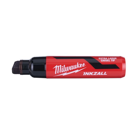 Маркер для стройплощадки Milwaukee INKZALL™ black chisel tip marker XL - 4932471559, внеший вид, изображение 2