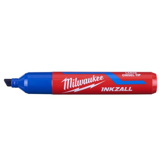 Маркер для стройплощадки Milwaukee INKZALL™ blue chisel tip marker L - 4932471557, фото, изображение 2 Маркер для стройплощадки Milwaukee INKZALL™ blue chisel tip marker L - 4932471557, внеший вид, изображение 2