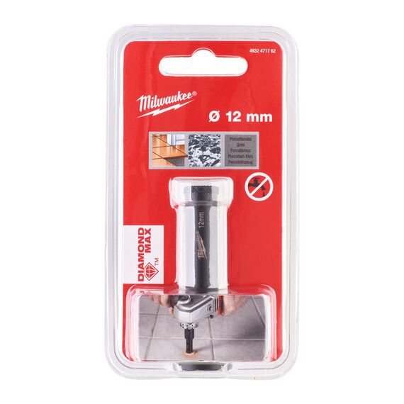 Алмазная коронка Milwaukee M14 Diamond Drill 12mm 1pc - 4932471762, Модель: M14 Diamond Drill 12mm 1pc, внеший вид, изображение 2