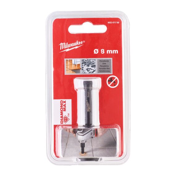Алмазная коронка Milwaukee M14 Diamond Drill 8mm 1pc - 4932471760, Модель: M14 Diamond Drill 8mm 1pc, внеший вид, изображение 2