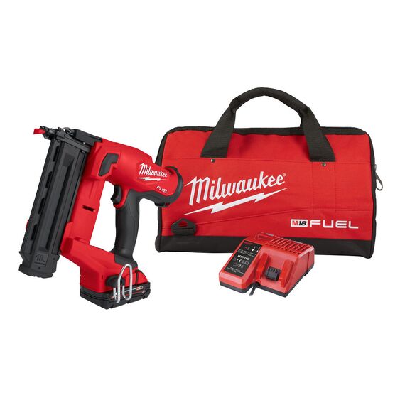 Аккумуляторный гвоздезабиватель Milwaukee M18 FUEL™ FN18GS-202X - 4933471408, Модель: M18 FUEL™ FN18GS-202X, фото, изображение 3 Аккумуляторный гвоздезабиватель Milwaukee M18 FUEL™ FN18GS-202X - 4933471408, Модель: M18 FUEL™ FN18GS-202X, внеший вид, изображение 3