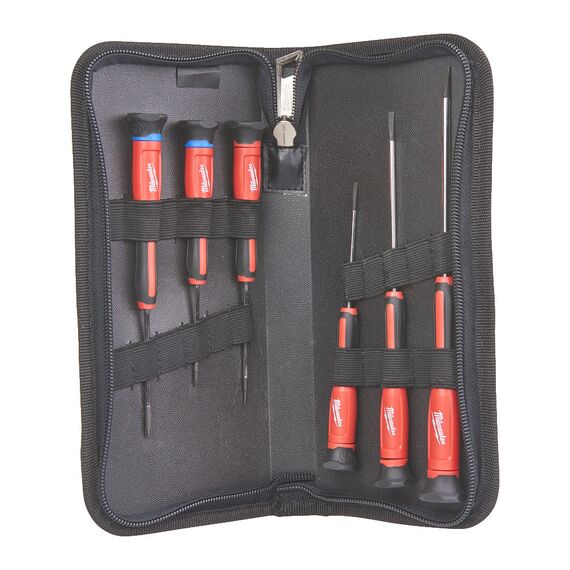Набор отверток для точной механики Milwaukee PRECISION SCREWDRIVER 6ps - 4932471869, Модель: PRECISION SCREWDRIVER 6ps, внеший вид, изображение 4