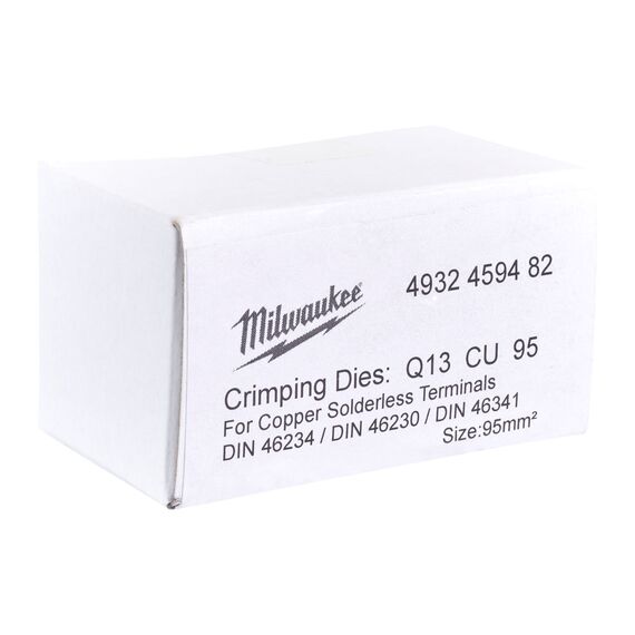 Сменная матрица для опрессовки алюминиевых кабельных наконечников и коннекторов Milwaukee Q13 CU 95 - 4932459482, внеший вид, изображение 2