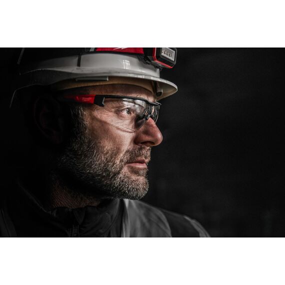 Очки защитные Milwaukee CLEAR SAFETY GLASSES - 4932471881, Модель: SAFETY CLEAR, Цвет: Прозрачные, внеший вид, изображение 6