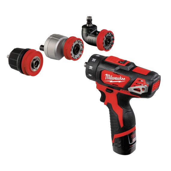 Аккумуляторная дрель-шуруповерт Milwaukee M12 BDDX-202C - 4933447830, Модель: M12 BDDX-202C, внеший вид, изображение 2