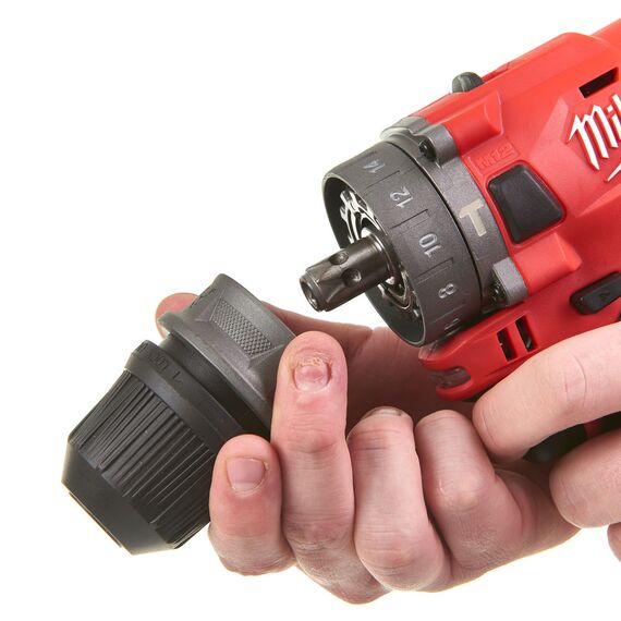 Аккумуляторная ударная дрель-шуруповерт со сменным патроном Milwaukee M12 FPDX-202X - 4933464136, Модель: M12 FPDX-202X, фото, изображение 8 Аккумуляторная ударная дрель-шуруповерт со сменным патроном Milwaukee M12 FPDX-202X - 4933464136, Модель: M12 FPDX-202X, внеший вид, изображение 8