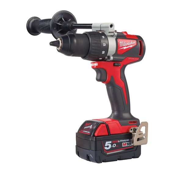 Аккумуляторная бесщеточная дрель-шуруповерт Milwaukee M18 BLDD2-502X - 4933464515, Модель: M18 BLDD2-502X, внеший вид, изображение 2