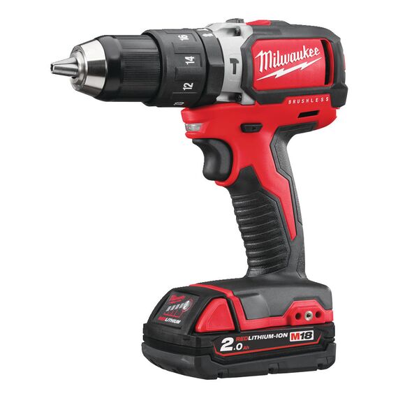 Аккумуляторная ударная дрель-шуруповерт Milwaukee M18 BLPD-202C - 4933448447, Модель: M18 BLPD-202C, внеший вид, изображение 2