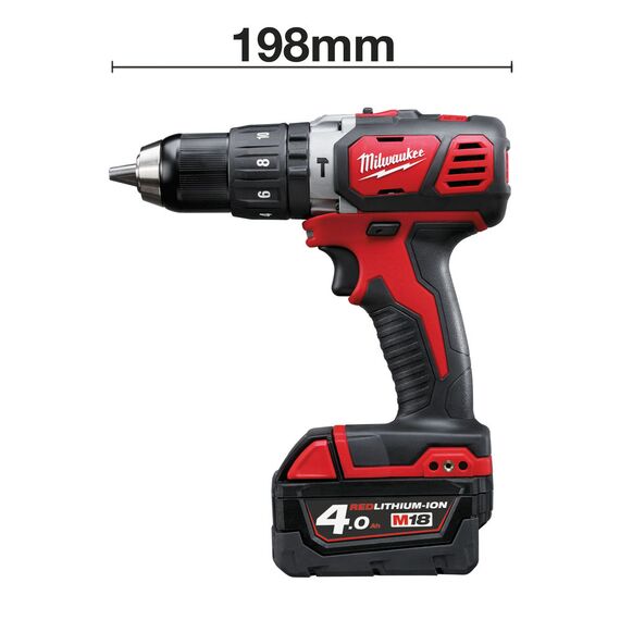 Аккумуляторная ударная дрель-шуруповерт Milwaukee M18 BPD-402C - 4933443520, Модель: M18 BPD-402C, внеший вид, изображение 2