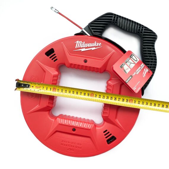 Протяжка для кабеля изолированная Milwaukee POLYESTER FISH TAPE 30M - 4932472119, фото, изображение 2 Протяжка для кабеля изолированная Milwaukee POLYESTER FISH TAPE 30M - 4932472119, внеший вид, изображение 2