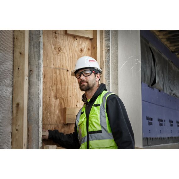 Очки защитные Milwaukee PREMIUM CLEAR SAFETY GLASSES WITH GASKET с повышенной защитой и уплотняющей вставкой - 4932471885, Модель: PREMIUM CLEAR, Цвет: Прозрачные, внеший вид, изображение 5