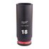 Ударная головка Milwaukee 18 MM ⅜˝ IMPACT SOCKET DEEP удлиненная - 4932480292, Модель: 18 MM ⅜˝ IMPACT SOCKET DEEP, фото Ударная головка Milwaukee 18 MM ⅜˝ IMPACT SOCKET DEEP удлиненная - 4932480292, Модель: 18 MM ⅜˝ IMPACT SOCKET DEEP, внеший вид