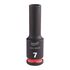Ударная головка Milwaukee 7 MM ⅜˝ IMPACT SOCKET DEEP удлиненная - 4932480281, Модель: 7 MM ⅜˝ IMPACT SOCKET DEEP, фото Ударная головка Milwaukee 7 MM ⅜˝ IMPACT SOCKET DEEP удлиненная - 4932480281, Модель: 7 MM ⅜˝ IMPACT SOCKET DEEP, внеший вид