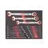 Ложемент с комбинированными ключами Milwaukee MAXBITE RATCHETING METRIC COMBINATION SPANNER 22 PC SET - 4932493248, Модель: MAXBITE RATCHETING METRIC COMBINATION SPANNER 22 PC SET, фото Ложемент с комбинированными ключами Milwaukee MAXBITE RATCHETING METRIC COMBINATION SPANNER 22 PC SET - 4932493248, Модель: MAXBITE RATCHETING METRIC COMBINATION SPANNER 22 PC SET, внеший вид