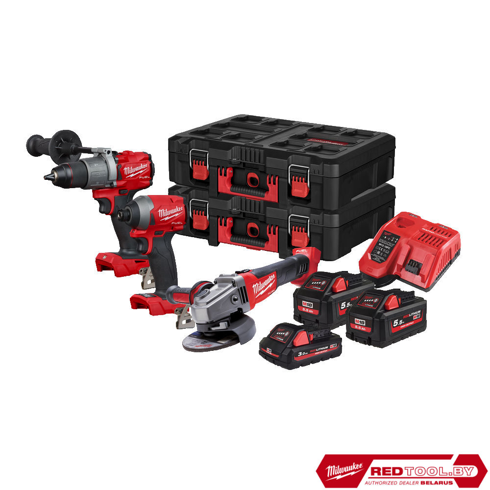 Купить набор инструмента milwaukee m18 fpp3o2-533p - 4933478831 .