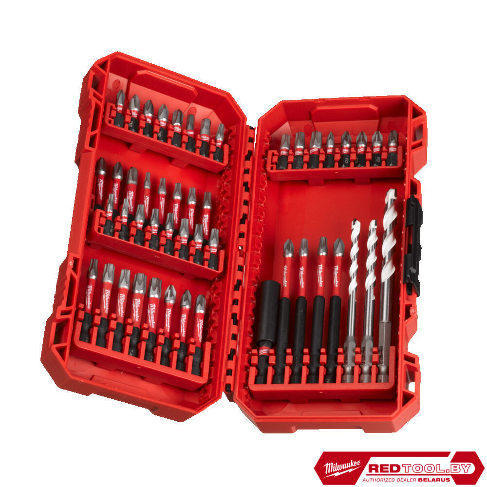 Купить набор ударных бит milwaukee shockwave™ impact duty™ bit set-48pc ...